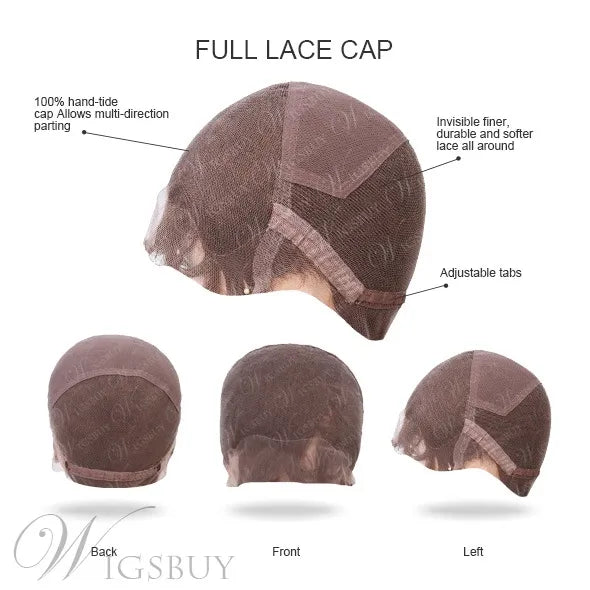 Boy Cut Short Pixie Cut Human Hair Full Lace Wigs