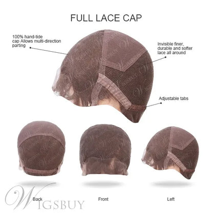Short Curly Full Lace Human Hair Wigs 6 Inches for Older Women